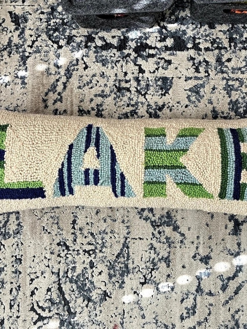 LAKE Handwoven Lumbar Pillow 🏡💙💚